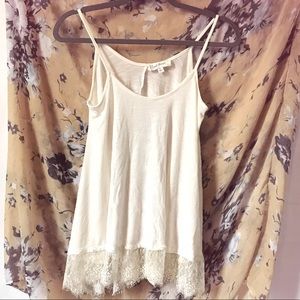 Cloud Chaser lace trim camisole. (43)